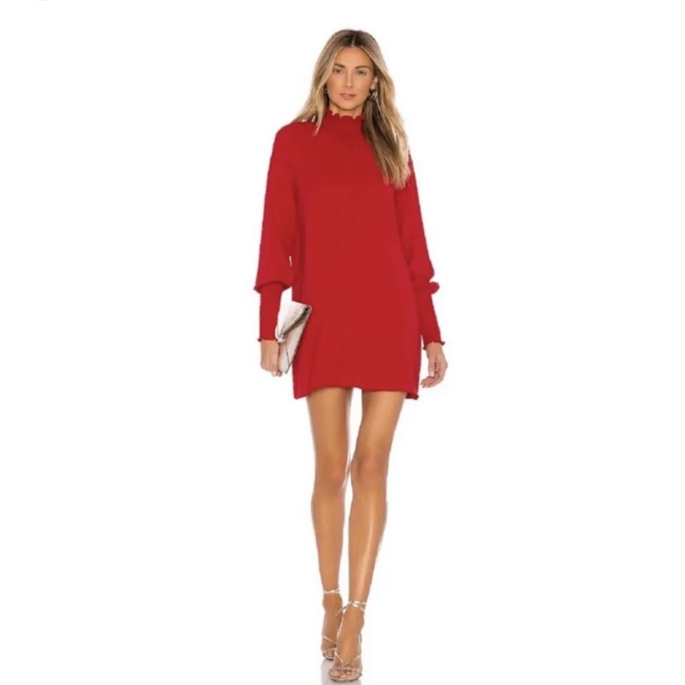 Amanda Uprichard Red Neomi Dress Small